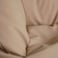 كرسي بين باج فاخر من الجلد الصناعي من بان هوم، مقاس 78×81×74 سم - بيج