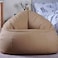 كرسي بين باج فاخر من الجلد الصناعي من بان هوم، مقاس 78×81×74 سم - بيج