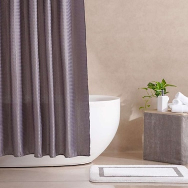 ستارة حمام بان هوم أثينا 180×180 سم - رمادي