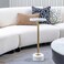 Pan Home Colten Accent Table Marble - White Gold