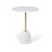 Pan Home Colten Accent Table Marble - White Gold