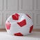 كيس فول كرة قدم من بان هوم - قطر 80×60 سم - أحمر وأبيض