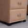 Pan Home Emirates Double Drawer Night Stand - Velvet/Gold