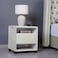 Pan Home Emirates Space Night Stand - Velvet/White