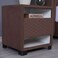 Pan Home Emirates Space Night Stand - Velvet/Brown