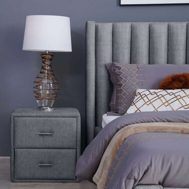 طاولة جانبية من بان هوم إميريتس ذات درجين - شانيل/رمادي