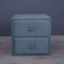 Pan Home Emirates Double Drawer Night Stand - Chanel/Teal