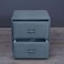 Pan Home Emirates Double Drawer Night Stand - Chanel/Teal