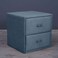 Pan Home Emirates Double Drawer Night Stand - Chanel/Teal