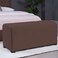 Pan Home Emirates Alpha Bench - Velvet/Brown