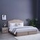 Pan Home Anna King Bed Velvet Beige 180X200cm