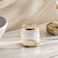 Pan Home Astrid Glass Cotton Jar 10X10X10cm - Gold