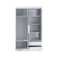 Pan Home Enstatite 4 Door Wardrobe With 2 Drawers - White
