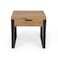 Pan Home Mirren End Table With 1 Drawer - Light Brown Black