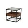 Pan Home Awani End Table With Storage - Black Brown