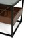 Pan Home Awani End Table With Storage - Black Brown