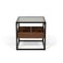 Pan Home Awani End Table With Storage - Black Brown