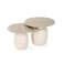 Pan Home Malceno Accent Table Set Of 2 Ceramic - White Ivory