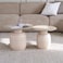 Pan Home Malceno Accent Table Set Of 2 Ceramic - White Ivory