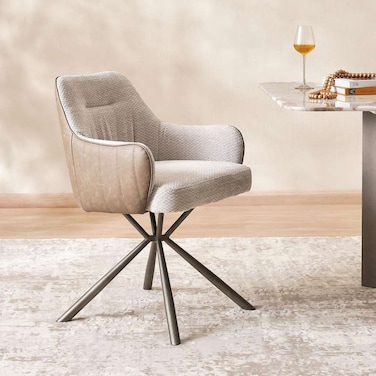 Pan Home Vedette Dining Chair - Light Grey Brown