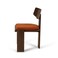 كرسي طعام لويجي من بان هوم، مصنوع من خشب البلوط - بني غامق من الطين