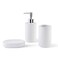 Pan Home Opaline 3 - Piece Ceramic Bathroom Accessories Set - White