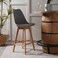 Pan Home Zektex Bar Chair - Grey Natural