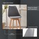 Pan Home Zektex Bar Chair - Grey Natural