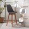 Pan Home Zektex Bar Chair - Grey Natural