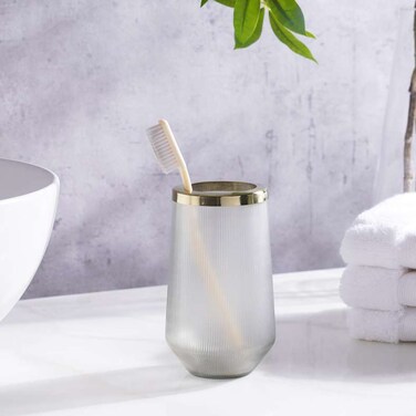 Pan Home Castriel Glass Tumbler Dia8X14cm - Gold