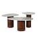 Pan Home Anjola Coffee Table Set Of 3 Ceramic - Beige Brown