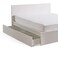 مجموعة أدراج تخزين السرير من مجموعة الربيع من بان هوم، مكونة من قطعتين لسرير 160 سم و180 سم - أبيض