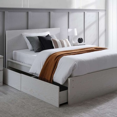 Pan Home Spring Collection Bed Storage Drawer Set Of 2 For 90cm And 140cm Bed - White