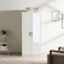 Pan Home Premier 2 Door Wardrobe With Mirror - White