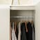 Pan Home Premier 2 Door Wardrobe With Mirror - White