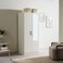 Pan Home Premier 2 Door Wardrobe With Mirror - White