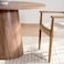 Pan Home Hendor 4 Seater Dining Table Round - Walnut