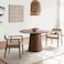 Pan Home Hendor 4 Seater Dining Table Round - Walnut
