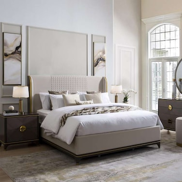 Pan Home Brighties Bed180X200cm - Grey