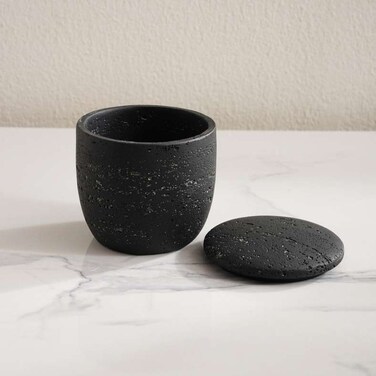 وعاء قطني إيلتا من بان هوم، قطر 10×10 سم - أسود