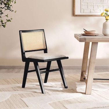 Pan Home Koria Dining Chair - Black/ Natural