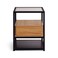 Pan Home Walter End Table With Drawer Melamine - Black Natural