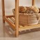 رف حمام من الخيزران من بان هوم دانفولد، 4 طبقات، 30×30×80 سم - لون طبيعي