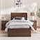Pan Home Spring Collection Single Bed 90X200cm - Wenge