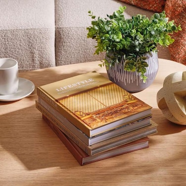 Pan Home Lifestyle Coffee Table Book 27X19X2.3cm - Gold
