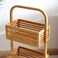 Pan Home Whimsy 3 - Tier Bamboo Bath Rack 34X18X76cm - Natural
