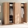 Pan Home Wrenley 5 Door Wardrobe - Beige