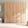 Pan Home Wrenley 5 Door Wardrobe - Beige