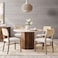 Pan Home Crema 4 Seater Dining Table Marble - Cream Brown