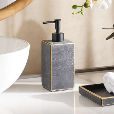 Pan Home Nebula Soap Dispenser 7.2X7.2X19.9cm - Black